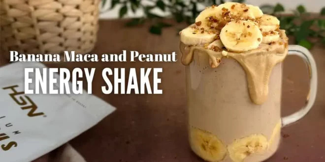 Banana Maca and Peanut Energy Shake