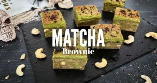 Matcha Tea Brownie for Halloween