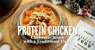 Protein-Packed Traditional Christmas Chicken Soup