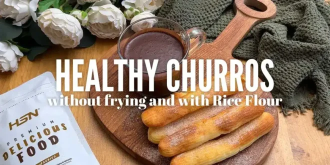 Healthy Churros Without Frying and with Rice Flour
