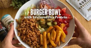 Burger Bowl with Textured Pea Protein