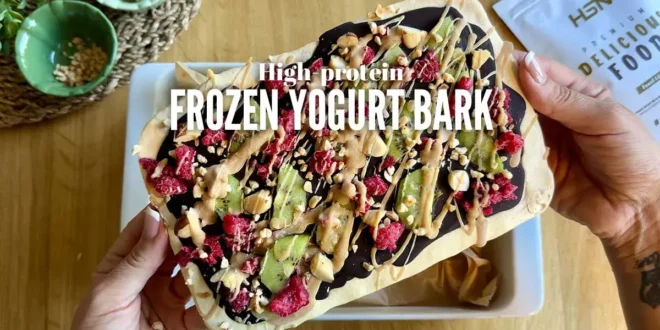 High-protein Frozen Yogurt Bark High-protein Frozen Yogurt Bark