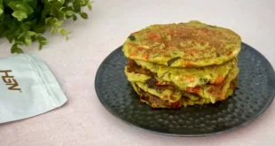 High-protein veggie omelette without eggs