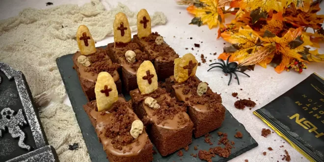 Chocolate graves for Halloween