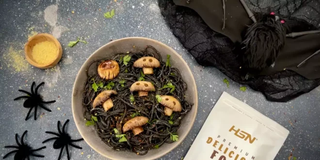 Halloween pasta, easy, original, and spooky recipe