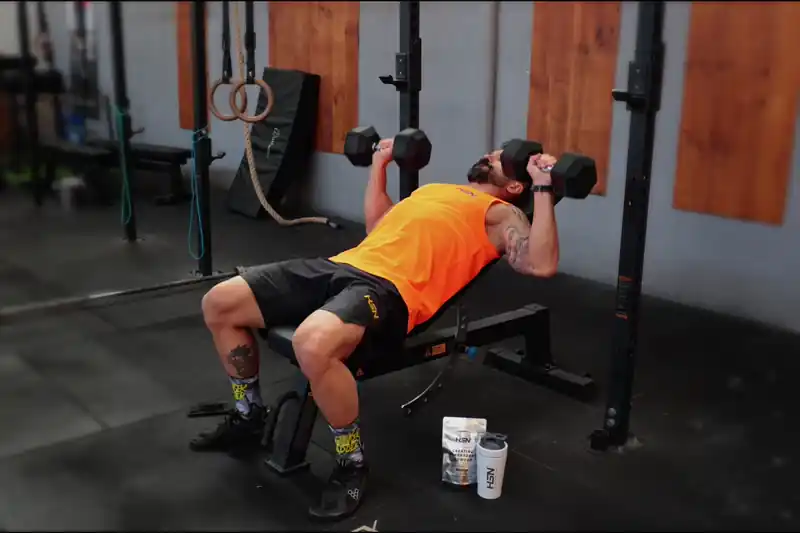 Incline dumbbell press