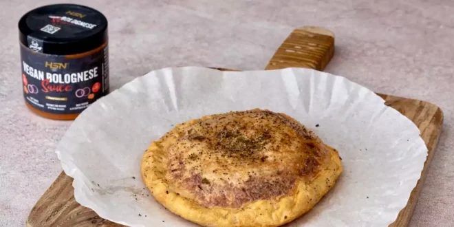 Crispy Air Fryer Empanada with Bolognese Sauce