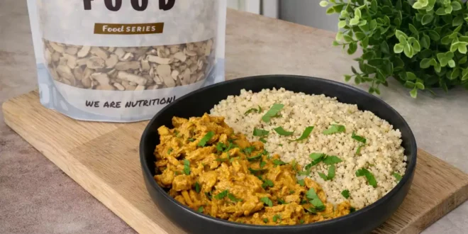 Curried Quinoa with Mushrooms