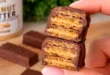 Sugar-Free Peanut Butter Filled Chocolate Bars