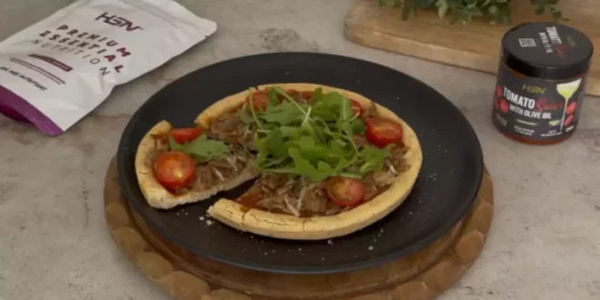 High-Protein Mushroom and Arugula Pizza High-Protein Mushroom and Arugula Pizza