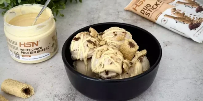 White Chocolate Protein Ice Cream Scoops