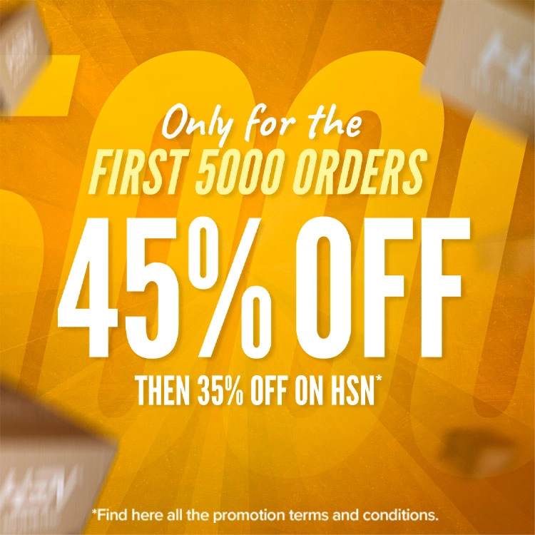 45% OFF for the first 5000 orders
