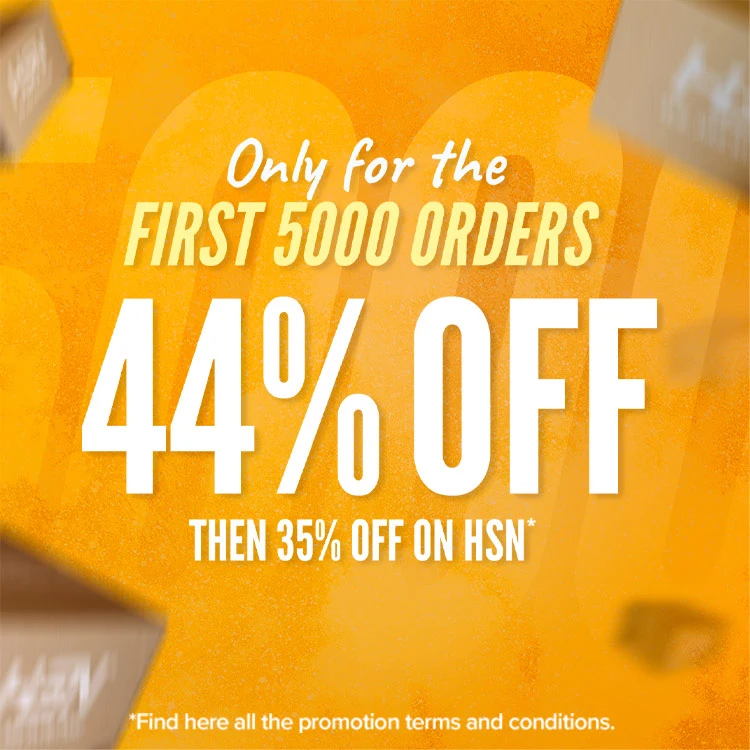 44% OFF for the first 5000 orders
