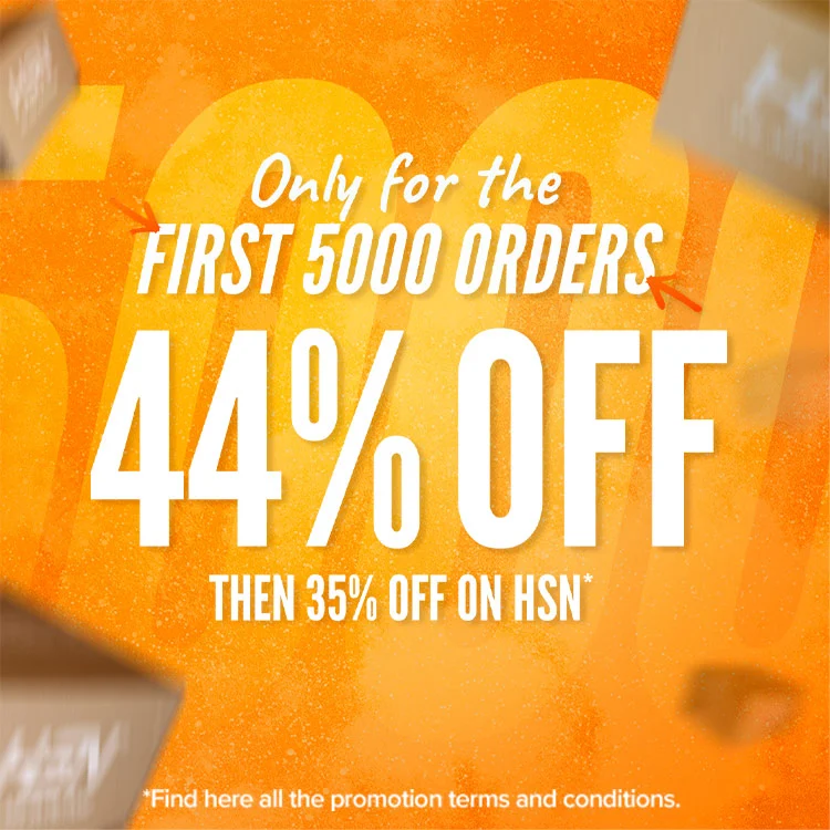 44% OFF for the first 5000 orders