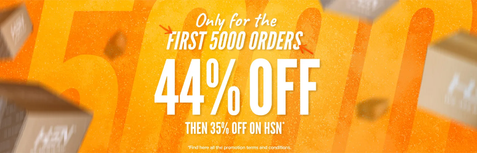44% OFF for the first 5000 orders