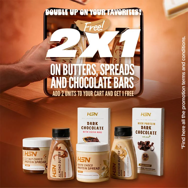 2x1 on Butters, Spreads and Chocolate Bars 