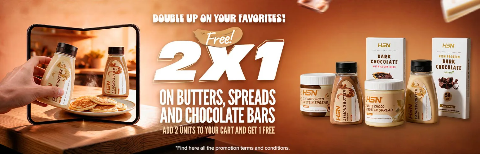 2x1 on Butters, Spreads and Chocolate Bars 