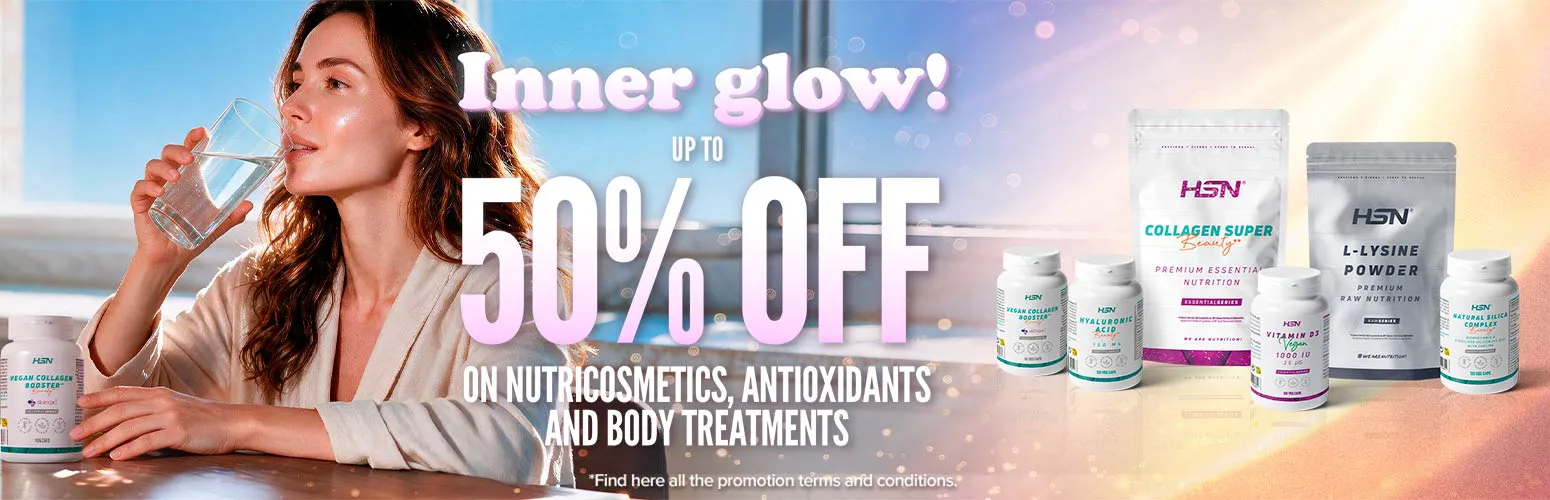 Up to 50% OFF on Nutricosmetics, Antioxidants and Body Treatments