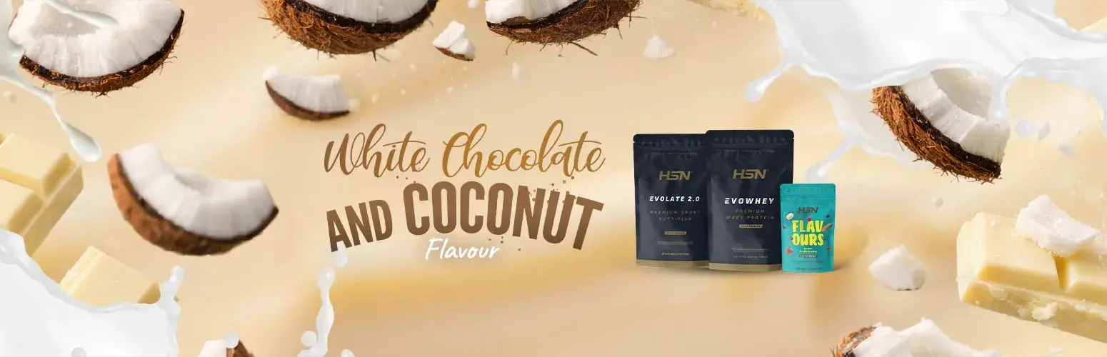 Taste our flavour White Chocolate and Coconut