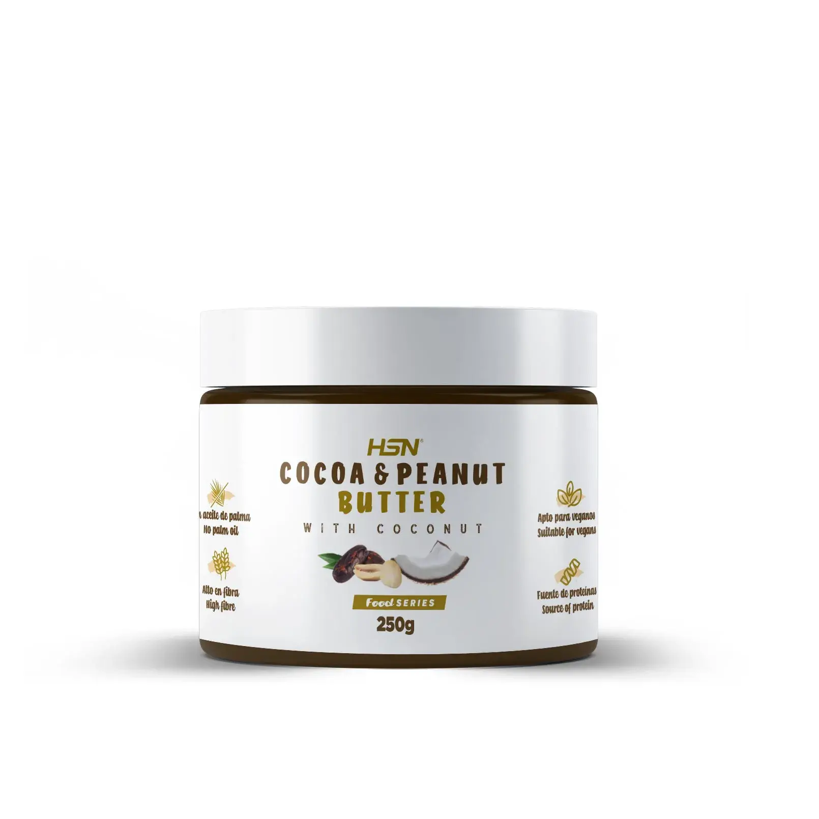 COCOA AND PEANUT CREAM WITH COCONUT 250g