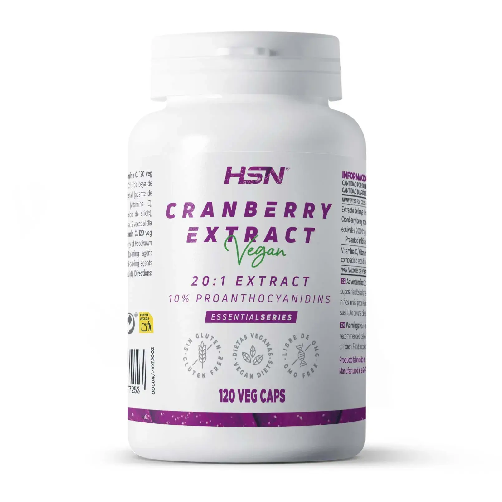 CRANBERRY (20:1) EXTRACT 500mg - 120 veg caps