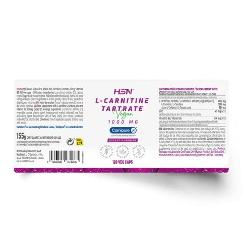 carnipure l carnitine tartrate Carnipure® L-Carnitine, 1,000 mg, 100 Tablets main image 1