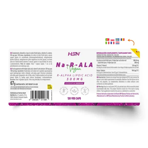 R-Alpha Lipoic Acid (Na-R-ALA) 300 mg