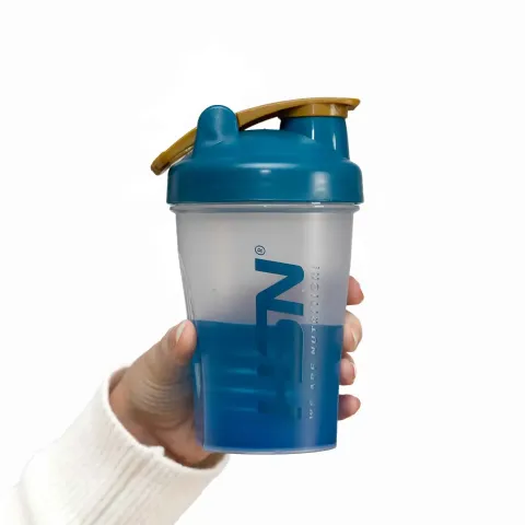 SHAKER HSN WE ARE NUTRITION! BLENDER BALL 400ml TRANSPARENT AND BLUE
