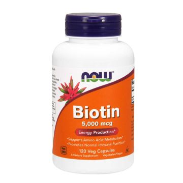 BIOTIN 5000mcg - 120 veg caps