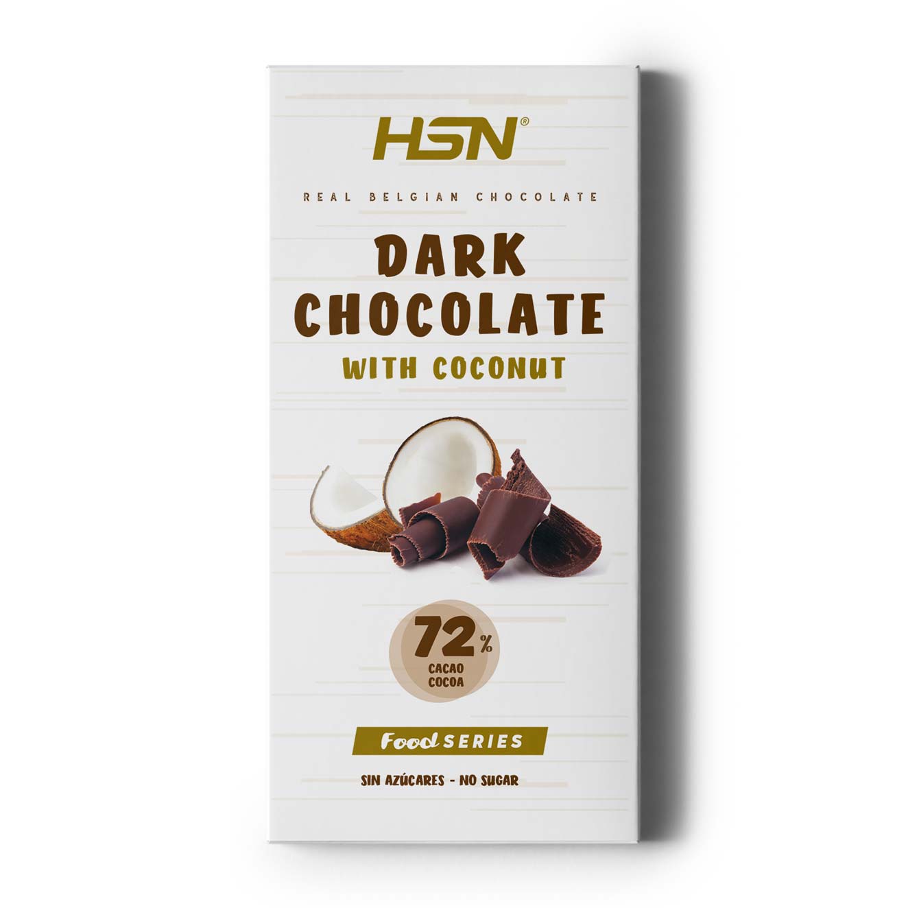 DARK CHOCO WITH COCONUT - SUGAR FREE - 100g