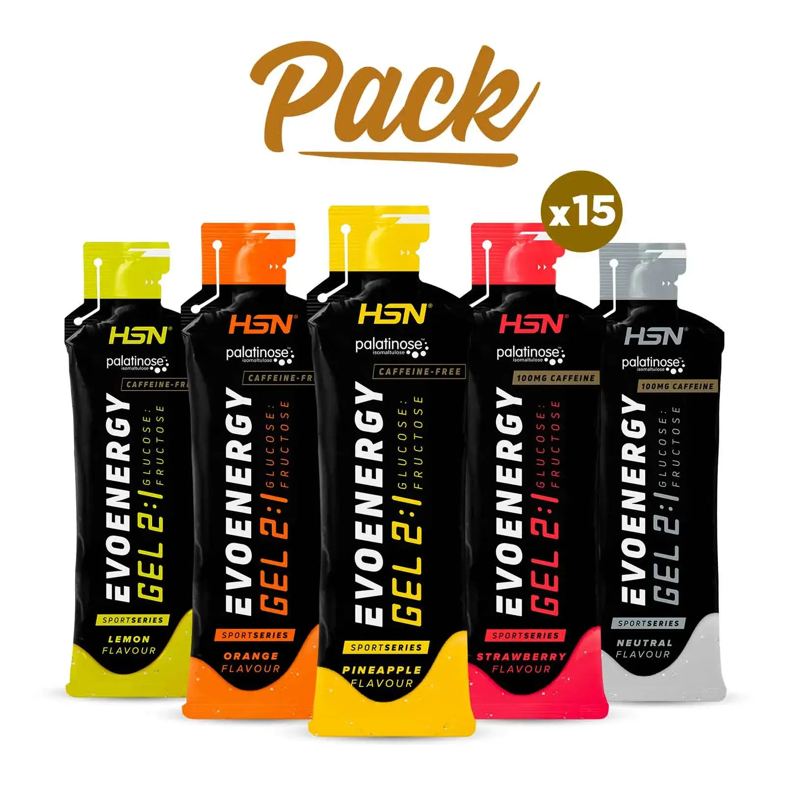 ecost ENERGY LINE ENERGY GEL 50g 3個セット Pack of 15 Energy Gels for Endurance - HSN