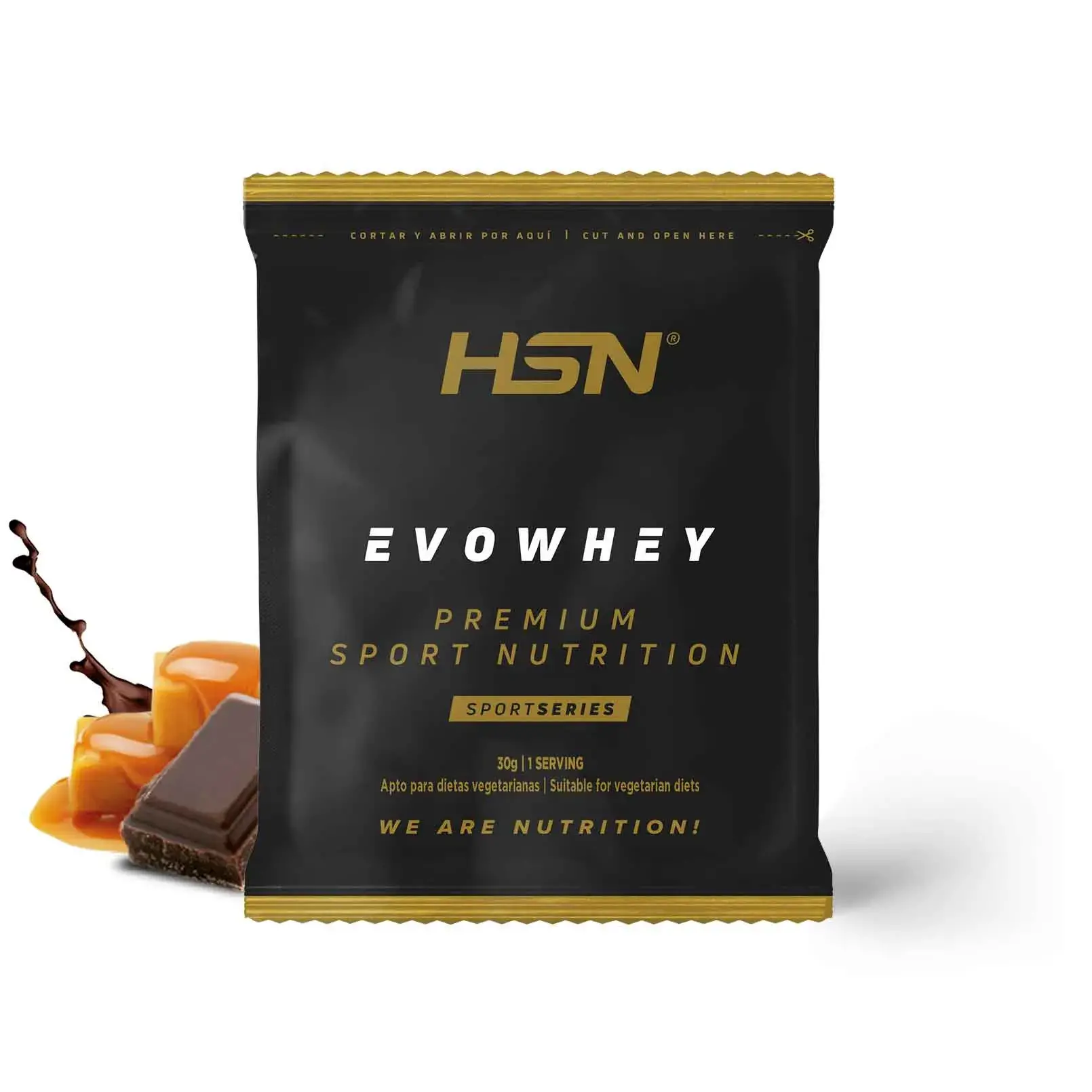 EVOWHEY PROTEIN SINGLE SERVING 30g CHOCOLATE AND CARAMEL