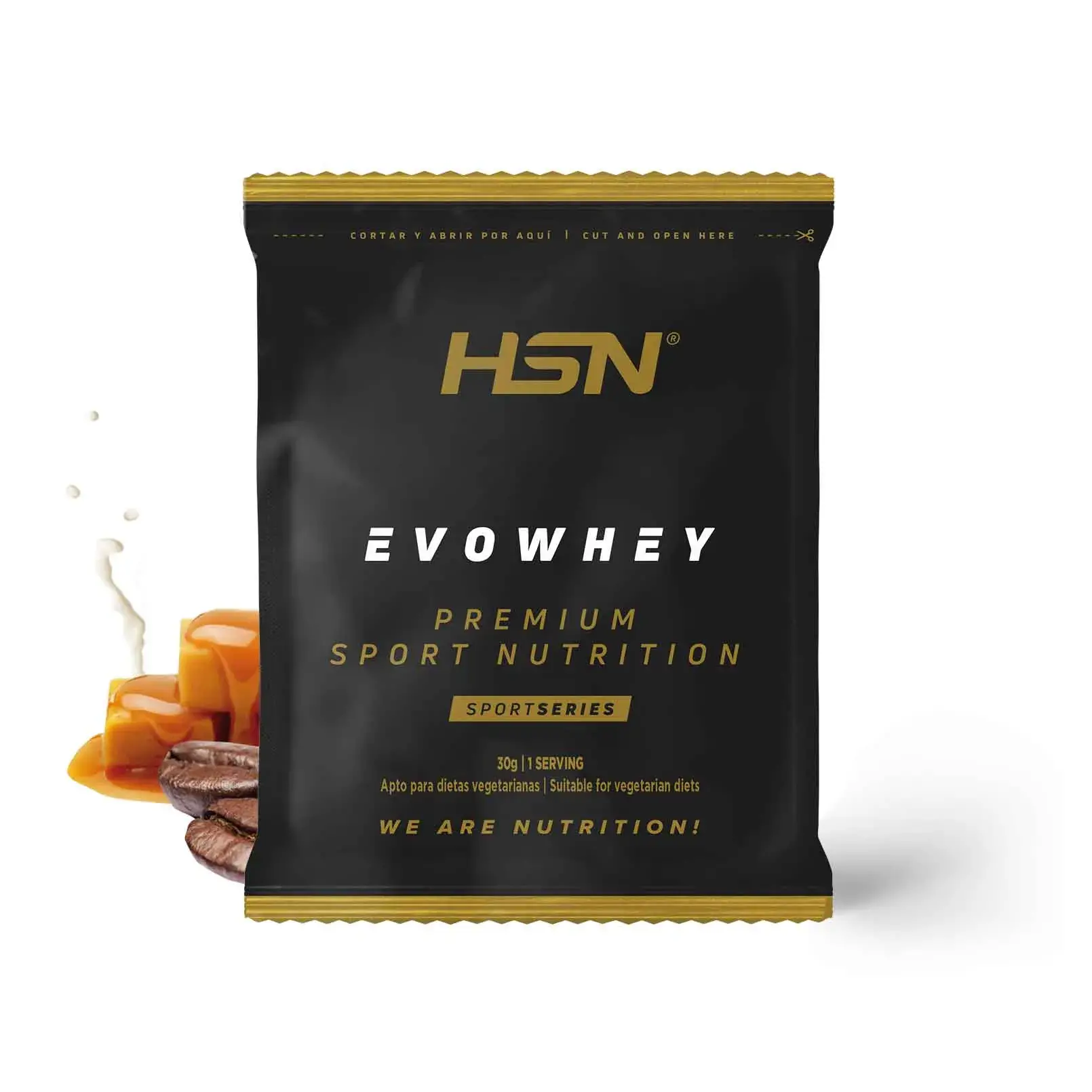 EVOWHEY PROTEIN SINGLE SERVING 30g COFFEE AND CARAMEL