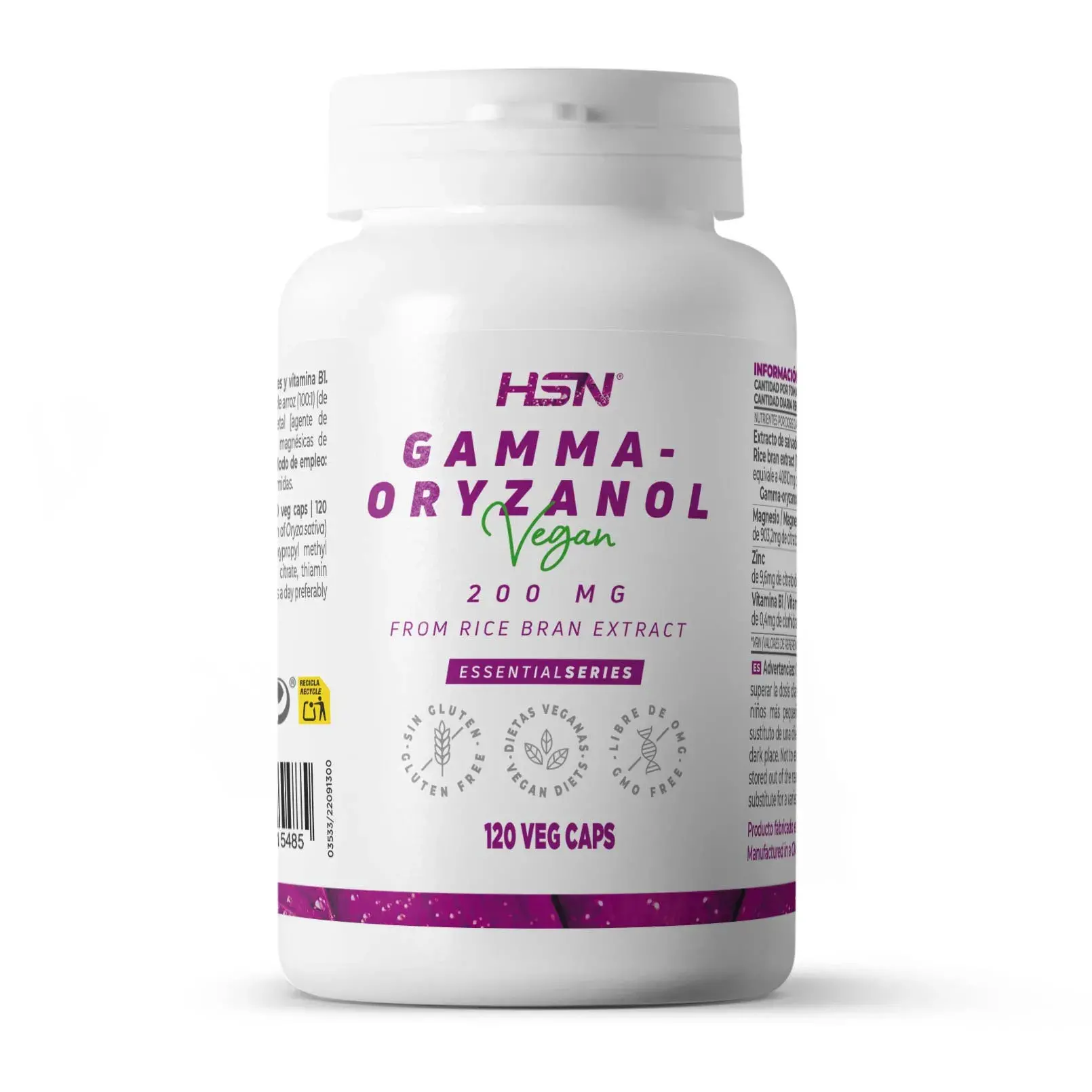 GAMMA-ORYZANOL 200mg - 120 veg caps