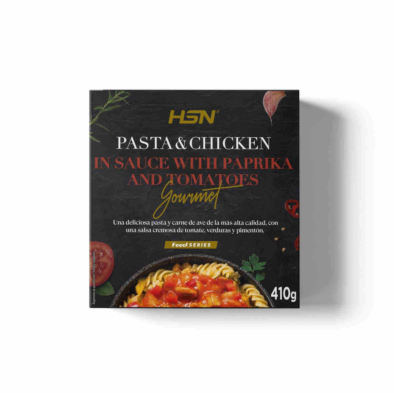 GOURMET READY MEAL PASTA WITH CHICKEN IN TOMATO AND PAPRIKA SAUCE - 410g
