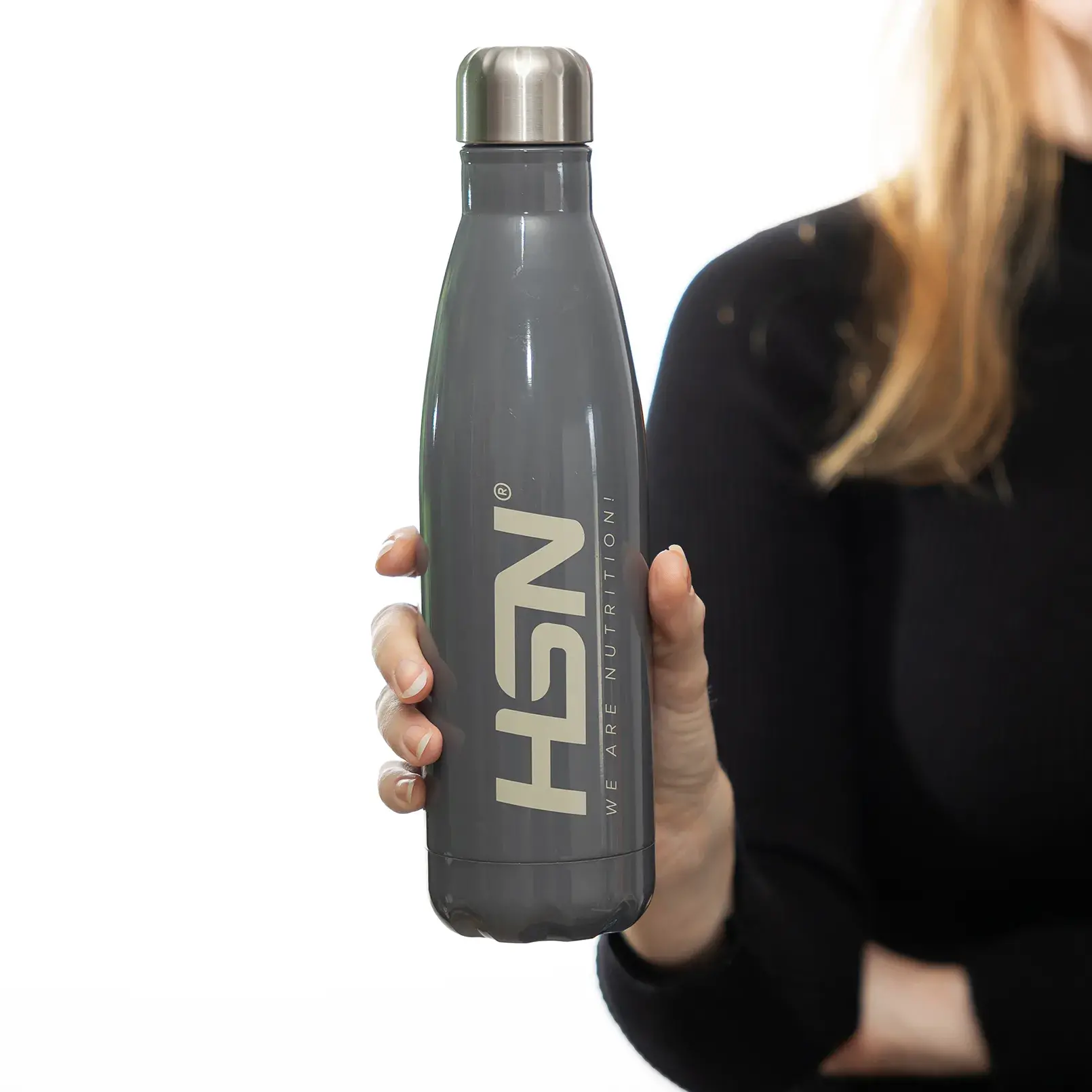 BOTTLE HSN WE ARE NUTRITION! STAINLESS STEEL 550ml GREY