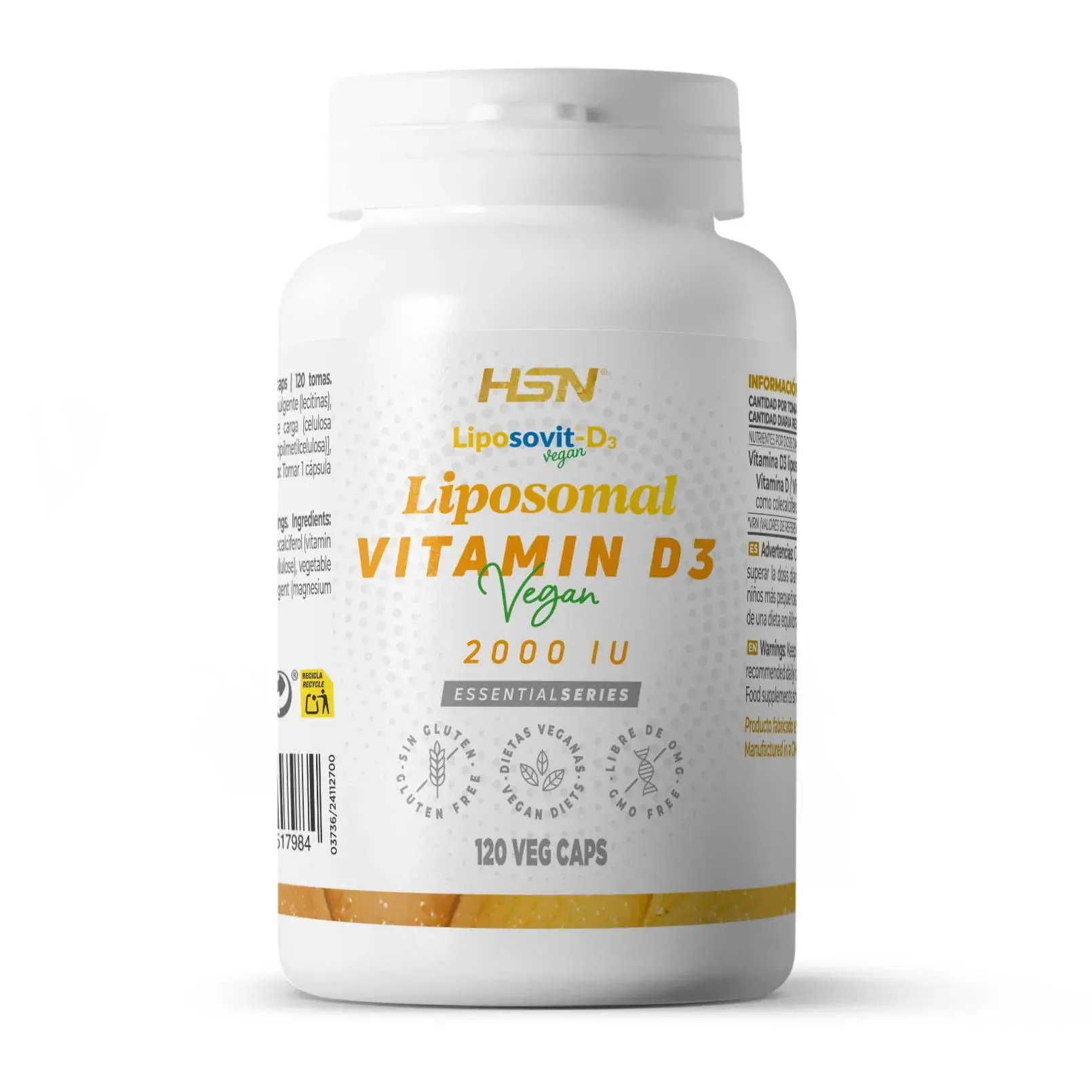 VEGAN LIPOSOMAL VITAMIN D3 (Liposovit®) 2000IU - 120 veg caps