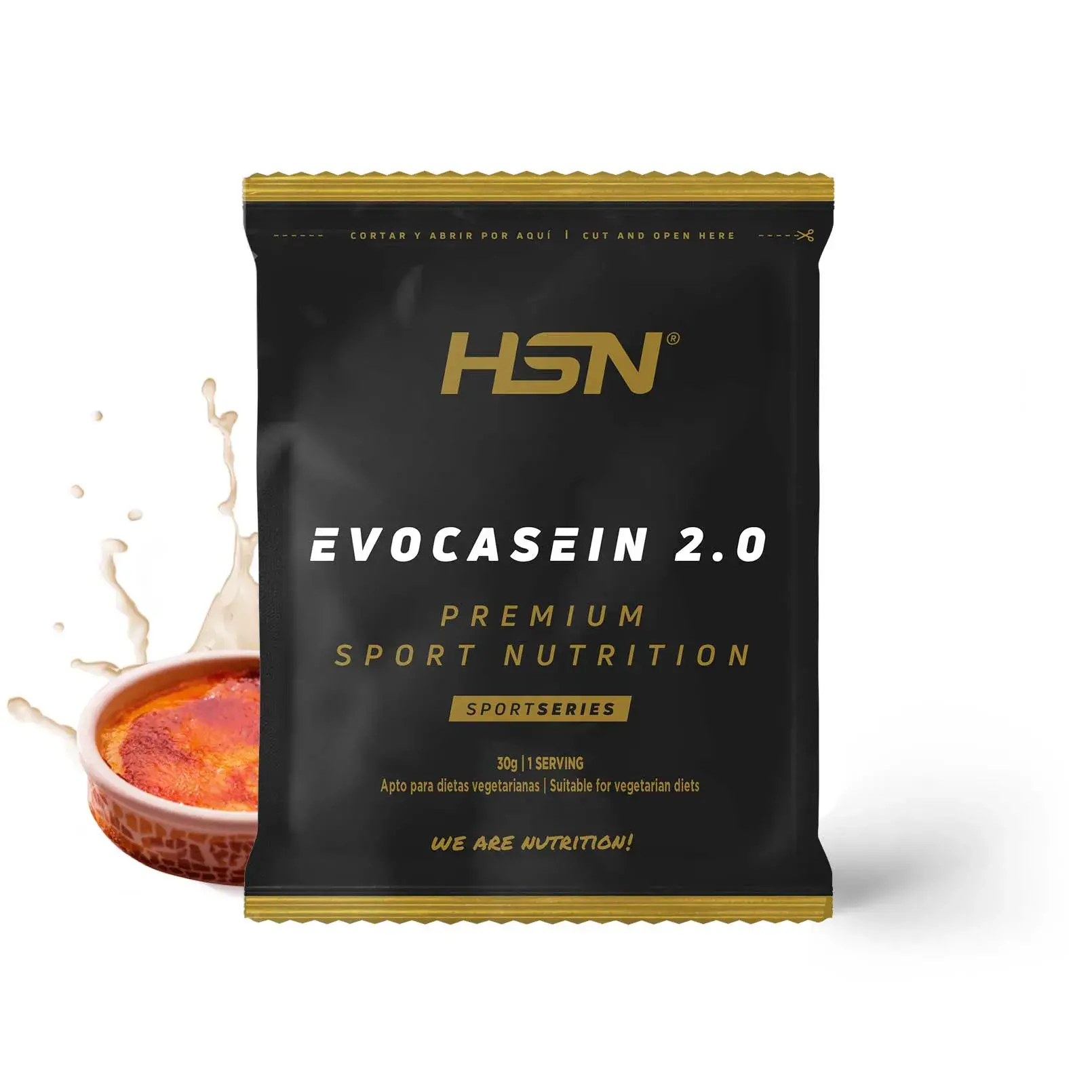 SINGLE SERVING EVOCASEIN 2.0 (MICELLAR CASEIN + DIGEZYME®) 30g CREME BRULEE