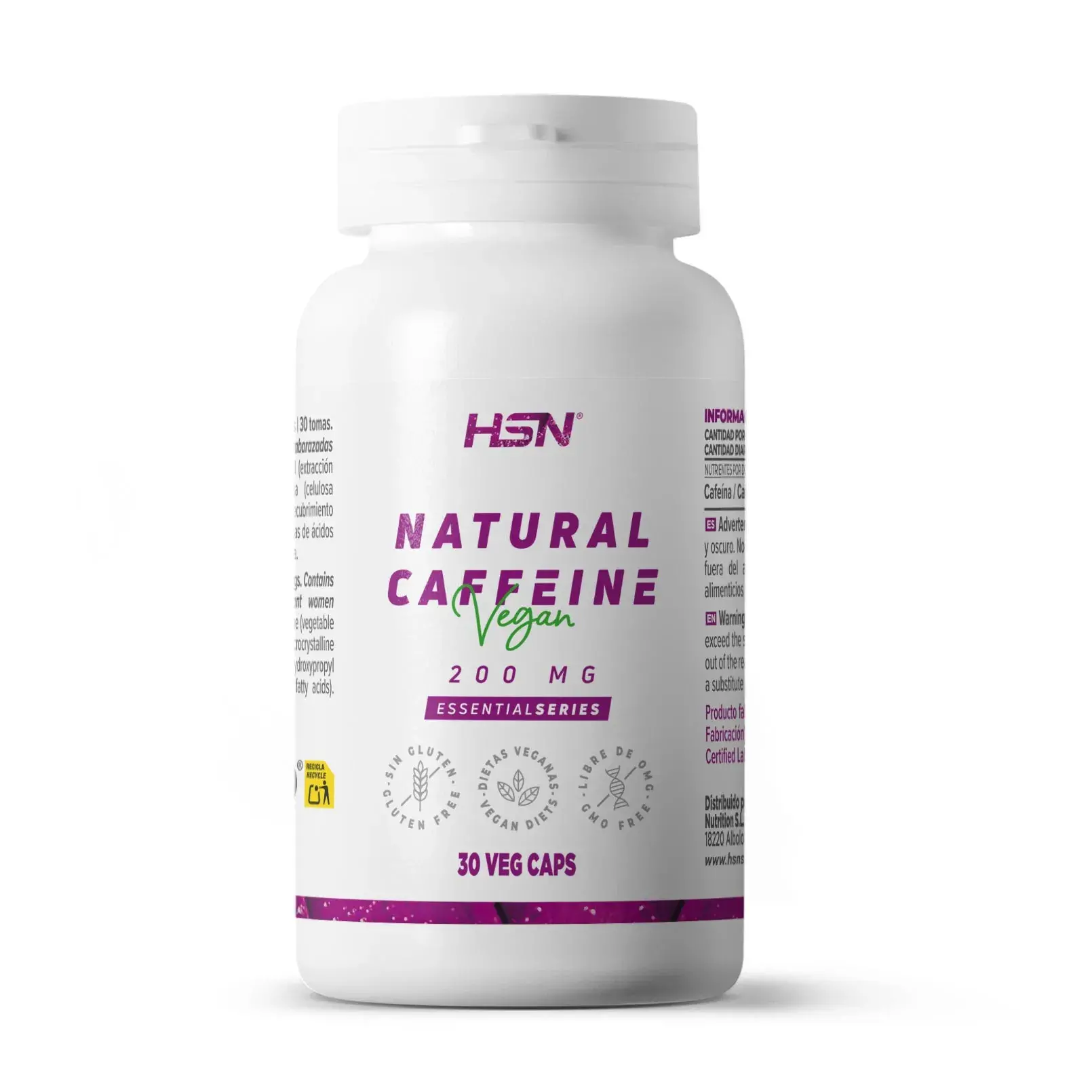 NATURAL CAFFEINE 200mg - 30 veg caps