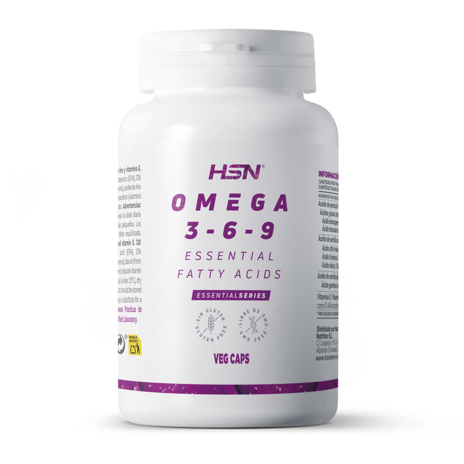 Omega 3-6-9 1000mg - Softgels format + Vitamin E - HSNstore