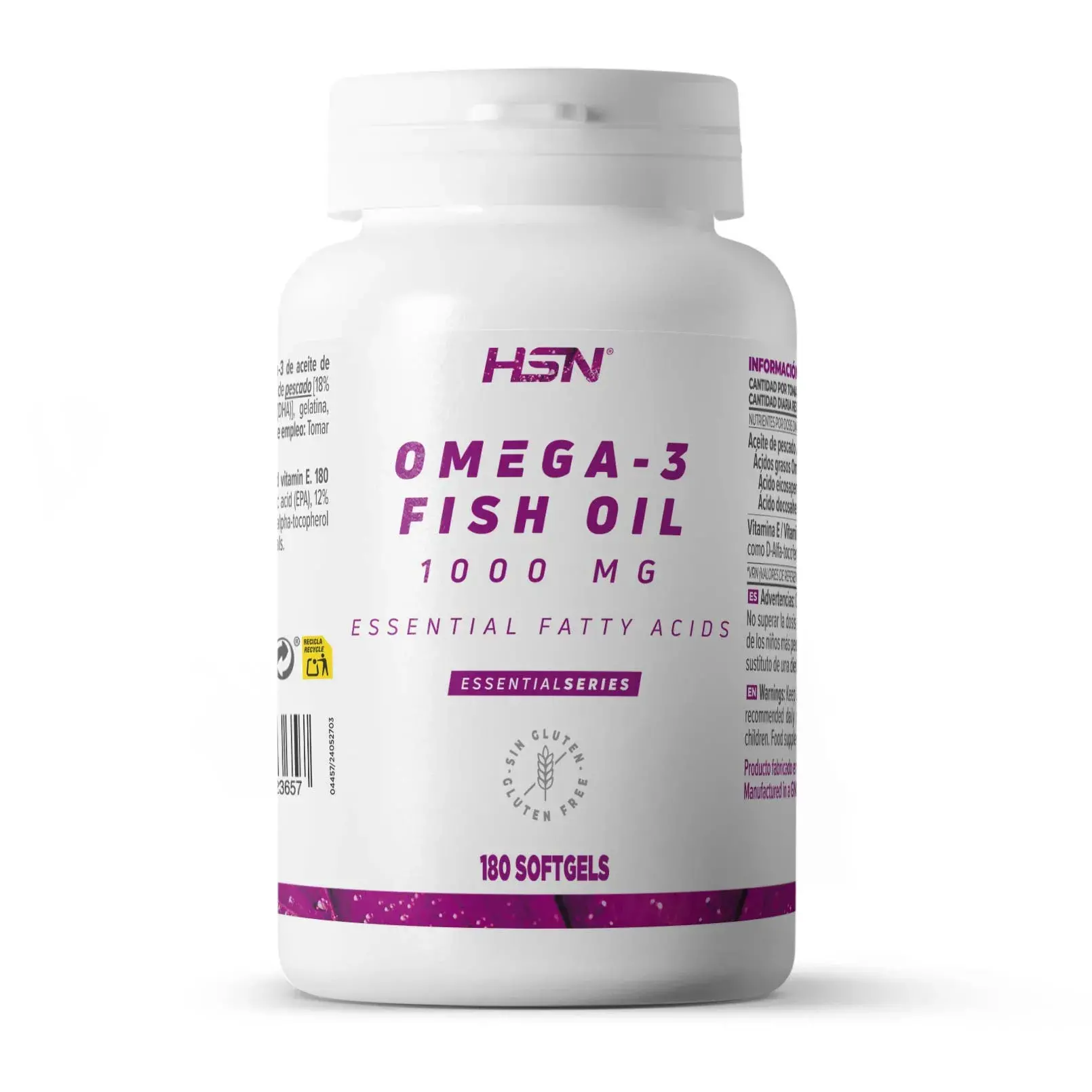OMEGA-3 FISH OIL 1000mg - 180 softgels