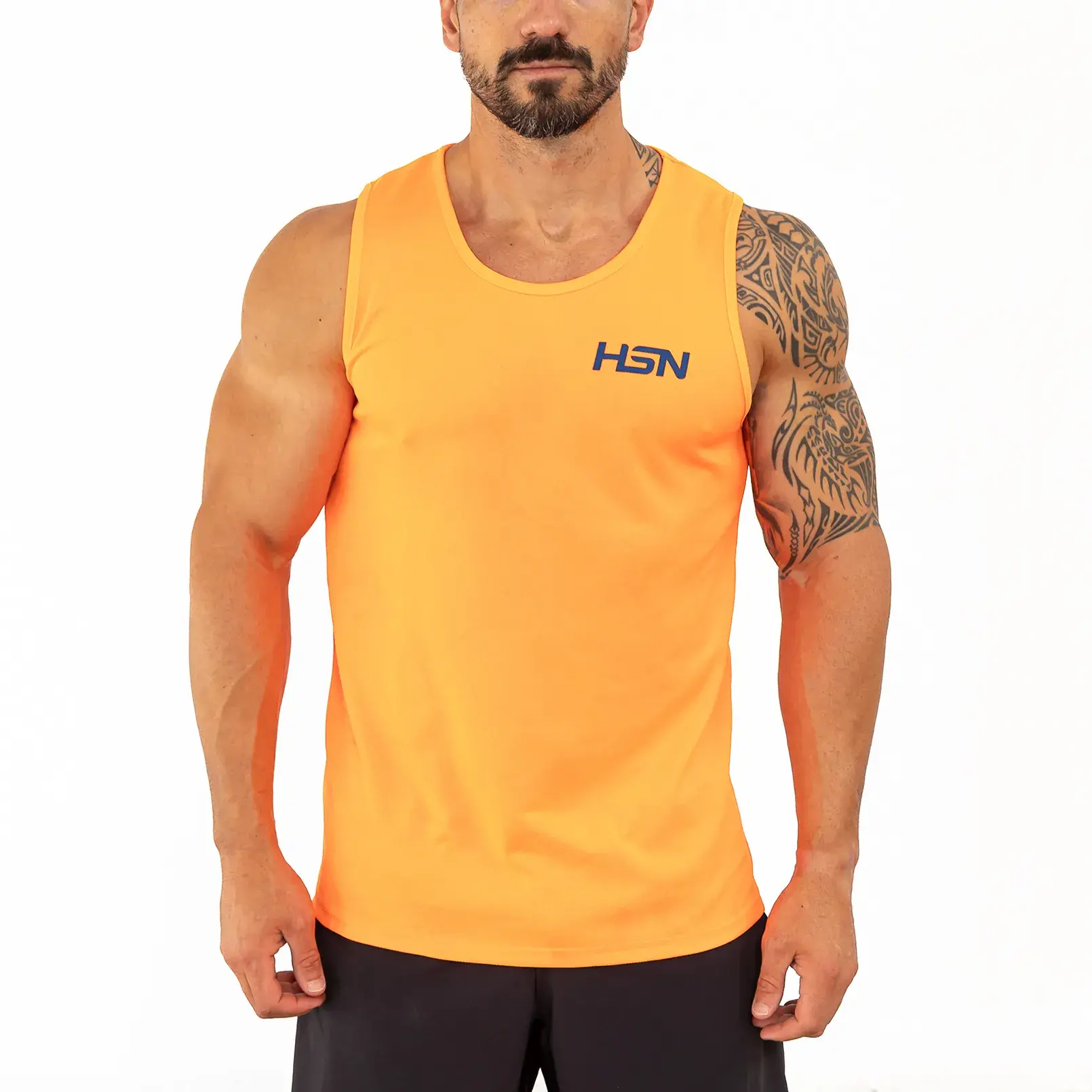 TECHNICAL SLEEVELESS T-SHIRT HSN FLUOR ORANGE - L