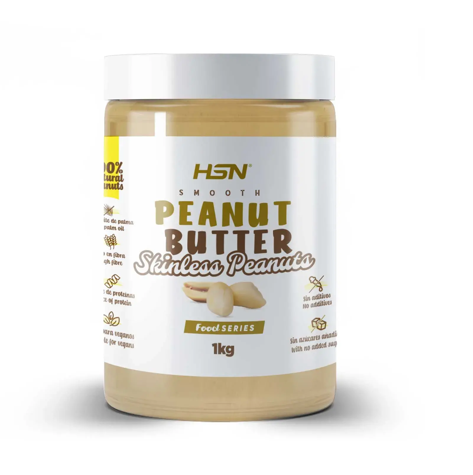 SMOOTH PEANUT BUTTER SKINLESS PEANUTS - 1Kg
