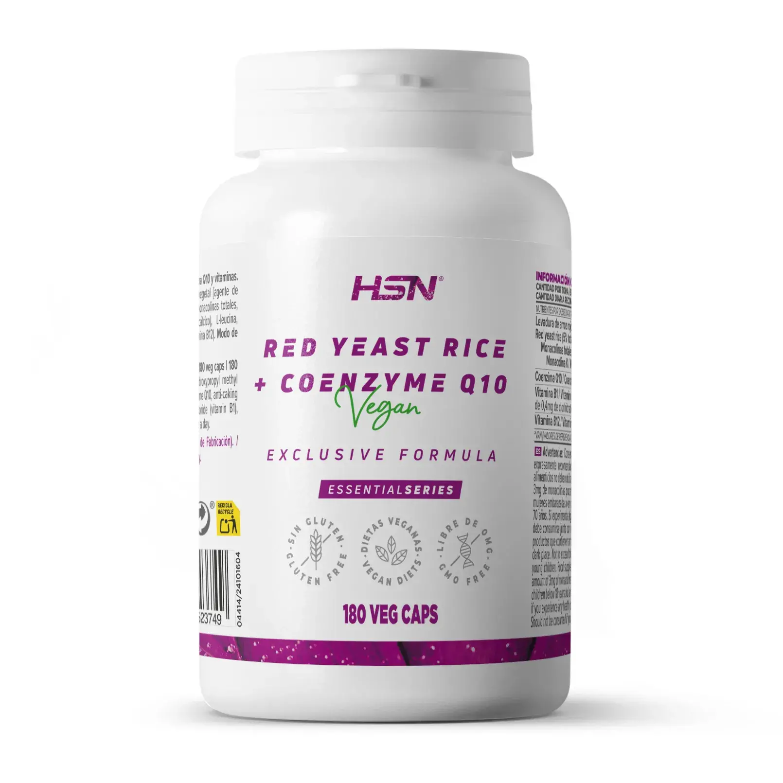 RED YEAST RICE (5% MONACOLINS) + COENZYME Q10 - 180 veg caps