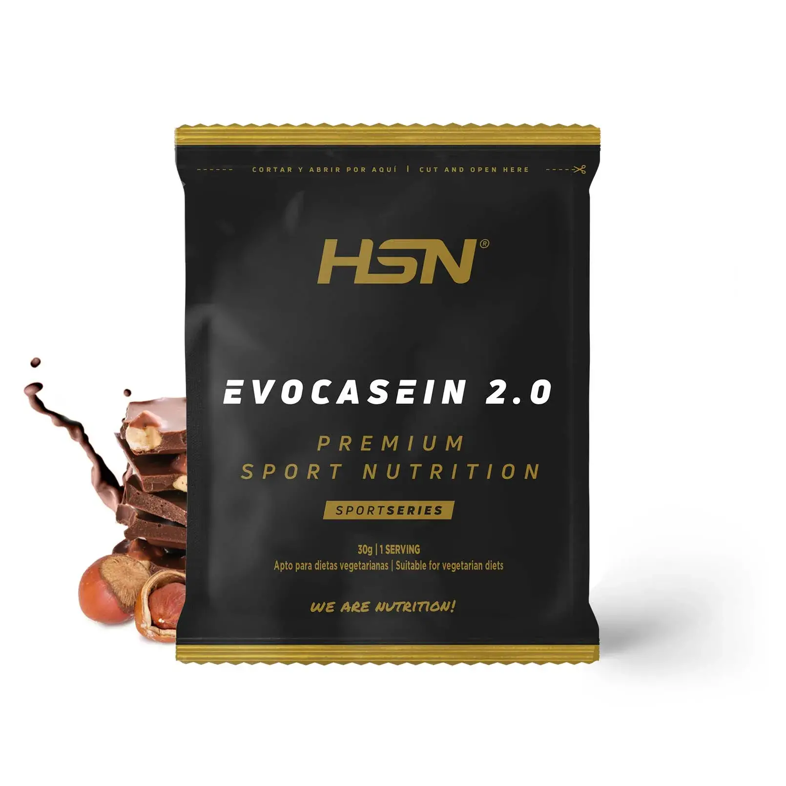 SINGLE SERVING EVOCASEIN 2.0 (MICELLAR CASEIN + DIGEZYME®) 30g CHOCOLATE HAZELNUT