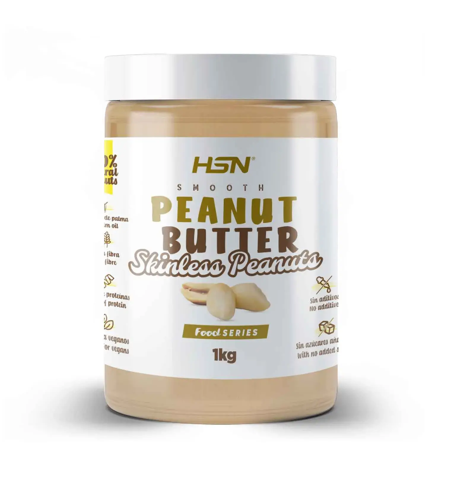 SMOOTH PEANUT BUTTER SKINLESS PEANUTS - 1Kg