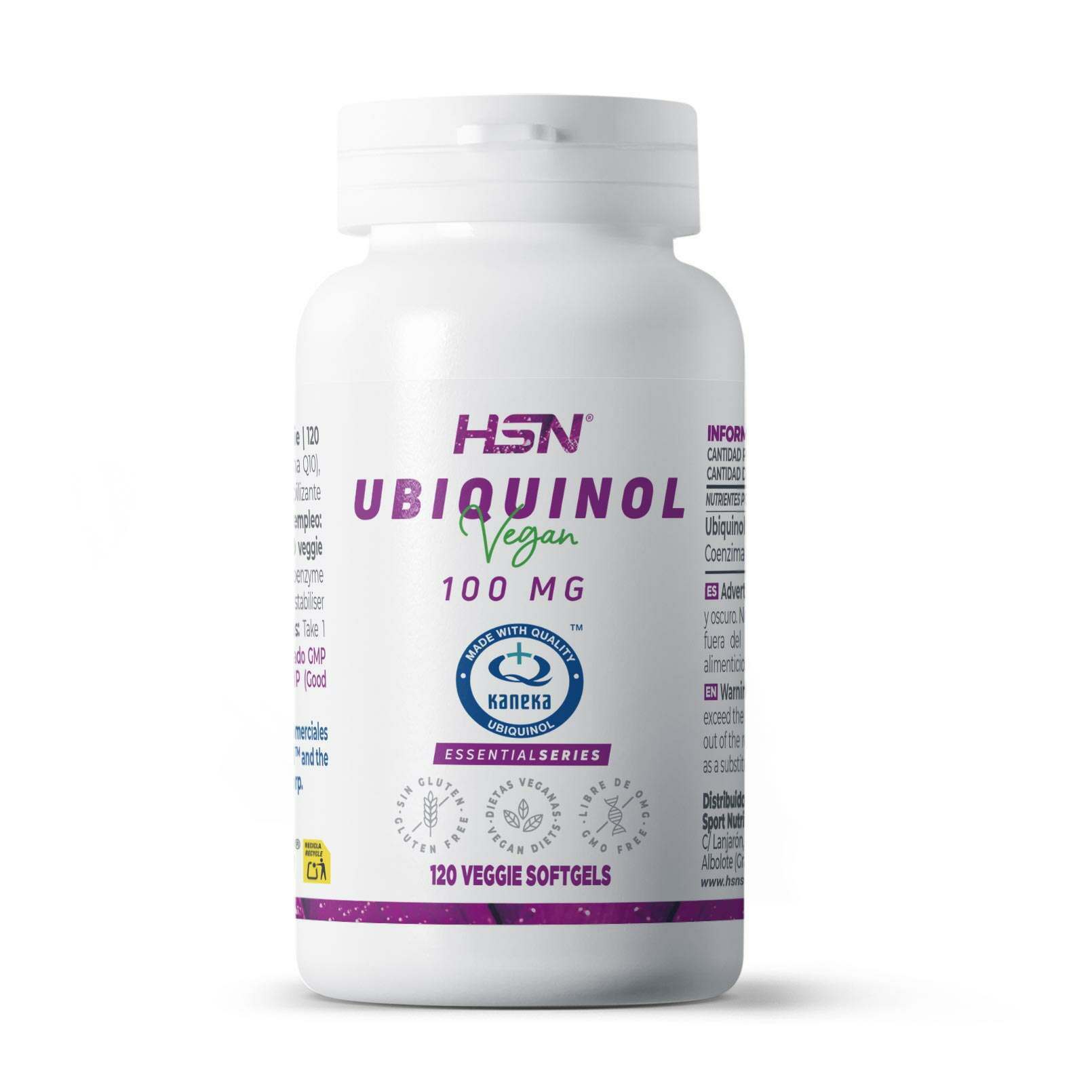 UBIQUINOL (Kaneka Ubiquinol™) 100mg - 120 veggie softgels