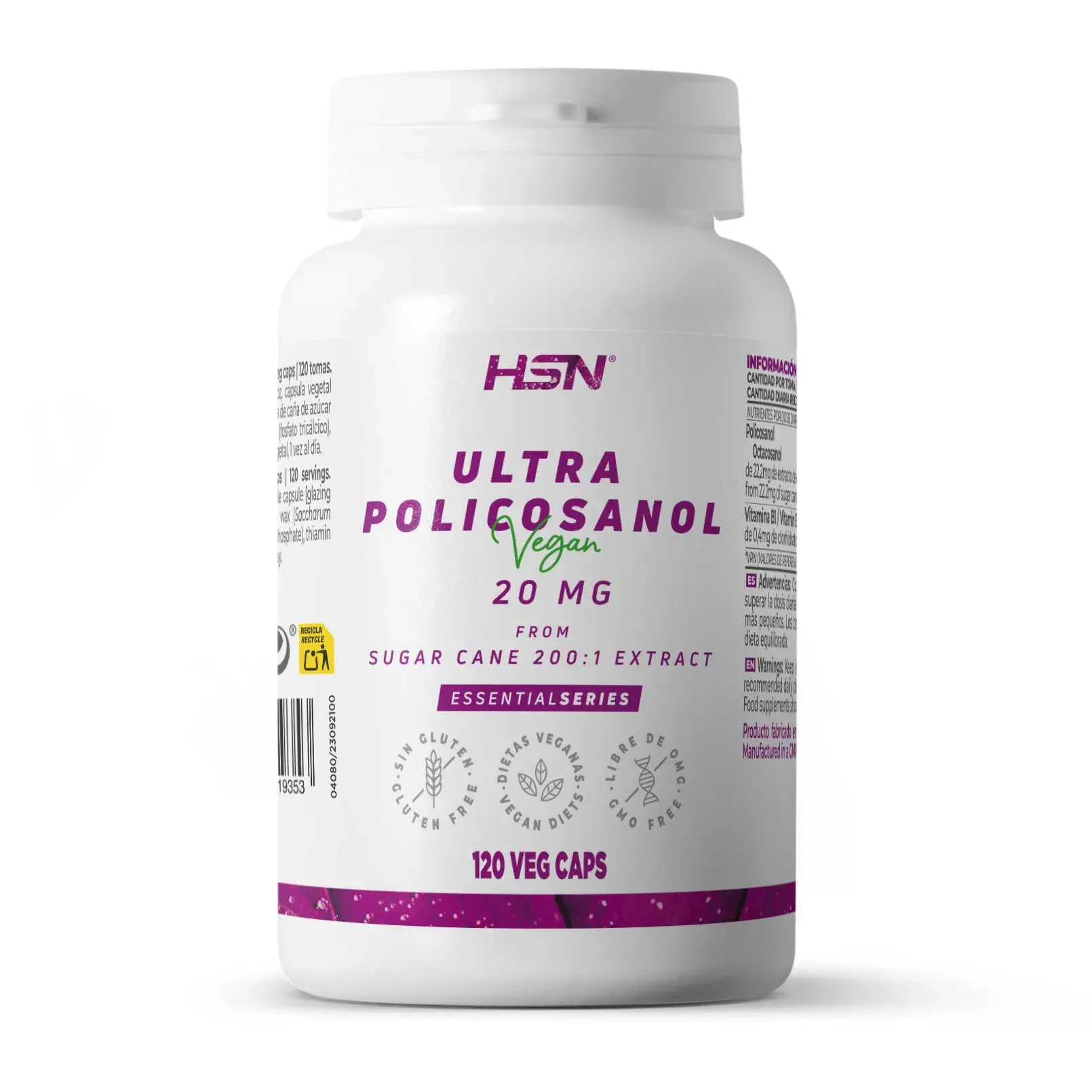 ULTRA POLICOSANOL 20mg - 120 veg caps