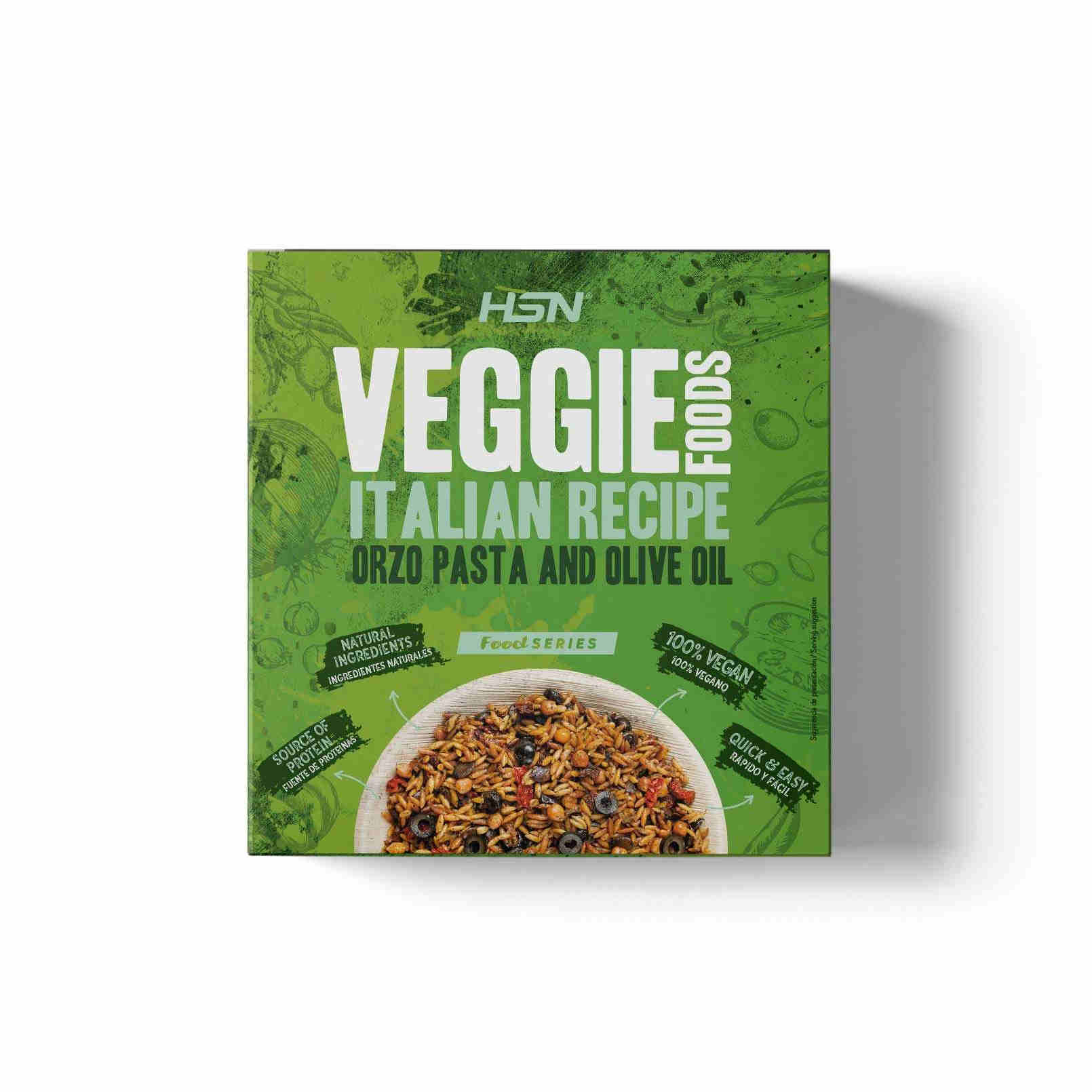 VEGGIE READY MEAL ORZO PASTA WITH OLIVE OIL ITALIAN STYLE - 280g