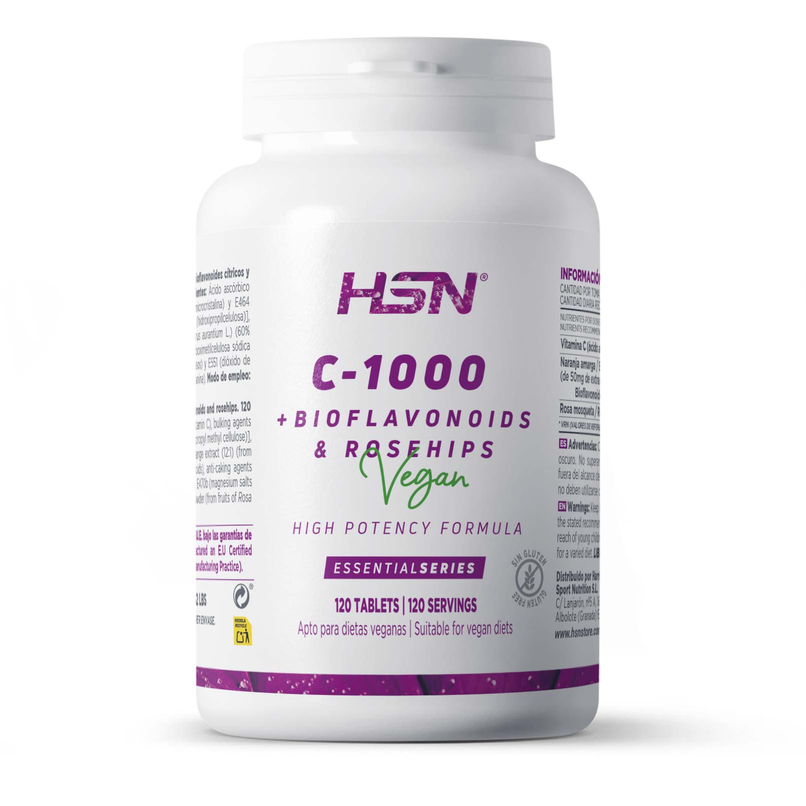 Vitamin C 1000mg Bioflavonoids Rose Hip Essential Series